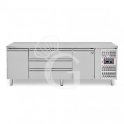 Mesa Refrigerada 6 Cajones 2 Puertas 700 mm de profundidad -2°C/+8°C
