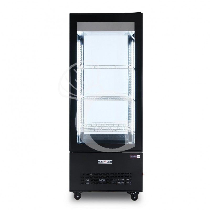 Armario expositor refrigerado Ventilado de color negro 400 LT 0°C/+12°C clase energética B