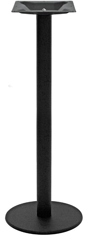 Base de acero inoxidable pintado, altura 1100 mm.