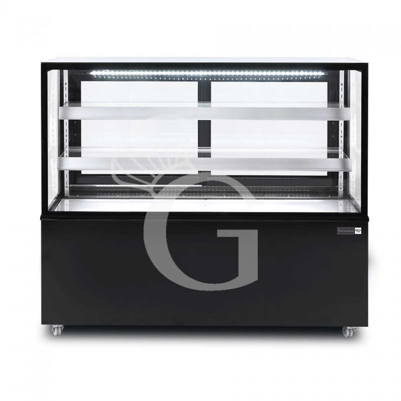 Vitrina Refrigerada Ventilada  510 LT +2°C/+8°C  4 lados de cristal