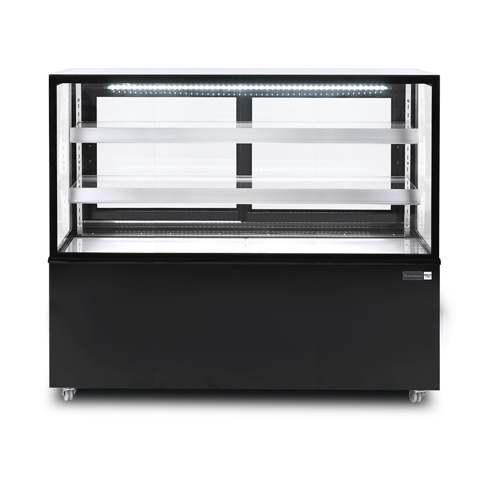 Vitrina Refrigerada Ventilada  510 LT +2°C/+8°C  4 lados de cristal