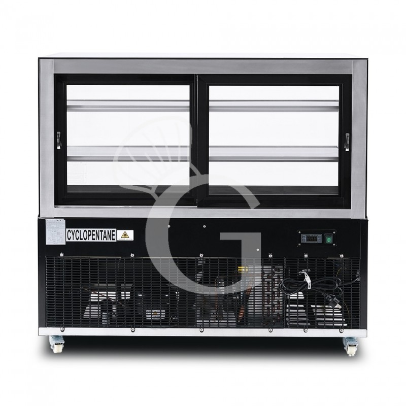 Vitrina Refrigerada Ventilada  510 LT +2°C/+8°C  4 lados de cristal