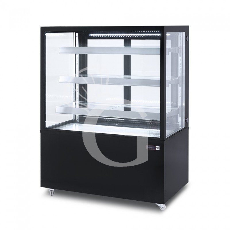 Vitrina Refrigerada Ventilada  390 LT +2°C/+8°C  4 lados de cristal