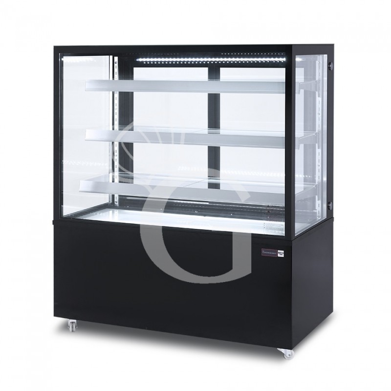 Vitrina Refrigerada Ventilada  530 LT +2°C/+8°C  4 lados de cristal