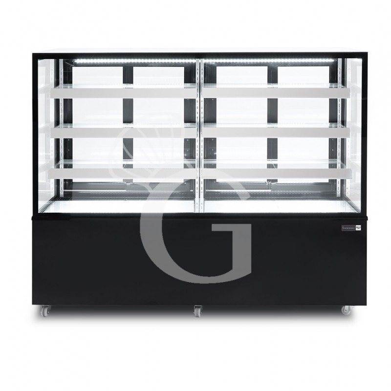 Vitrina Refrigerada Ventilada  810 LT +2°C/+8°C  4 lados de cristal