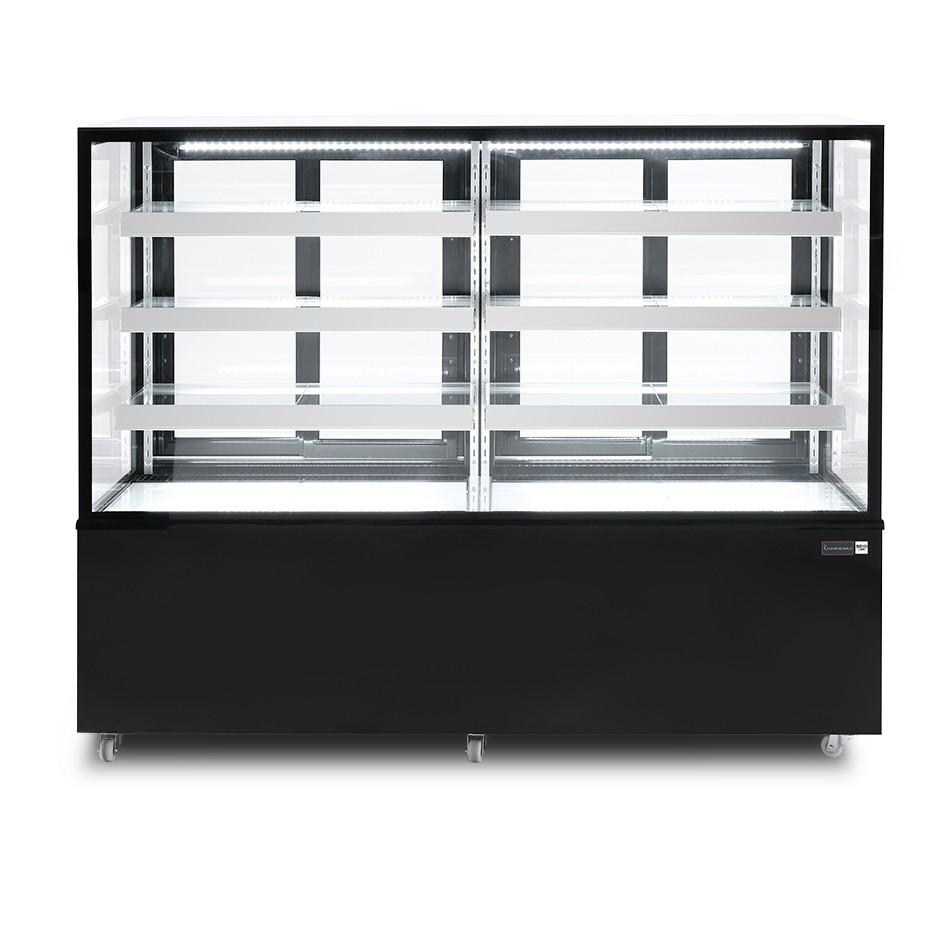 Vitrina Refrigerada Ventilada  810 LT +2°C/+8°C  4 lados de cristal