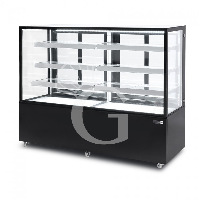 Vitrina Refrigerada Ventilada  810 LT +2°C/+8°C  4 lados de cristal