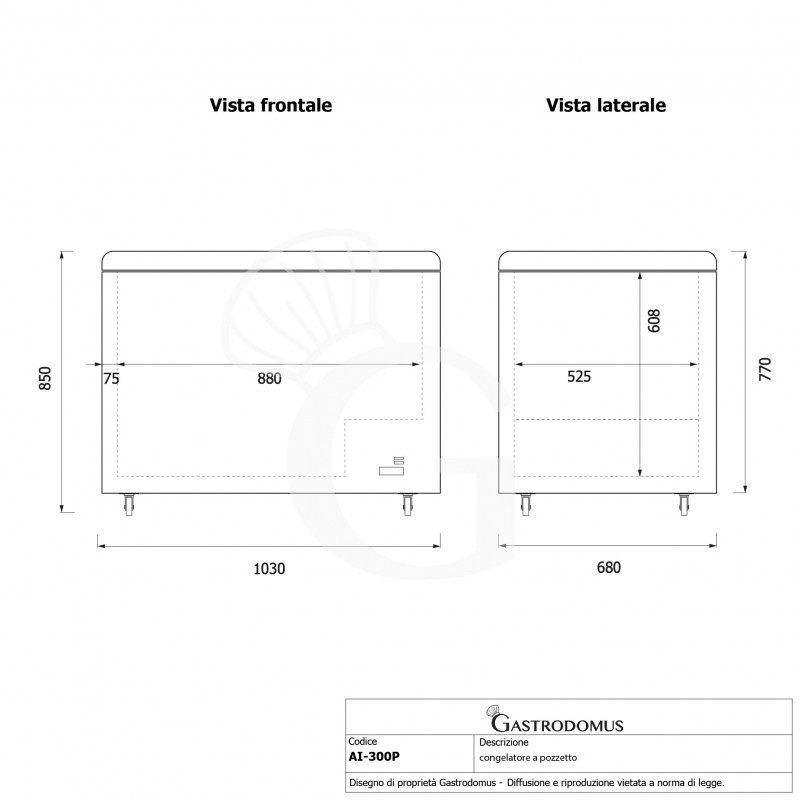 Arcón congelador estático 273 LT Temperatura -18°C clase de eficiencia energética C