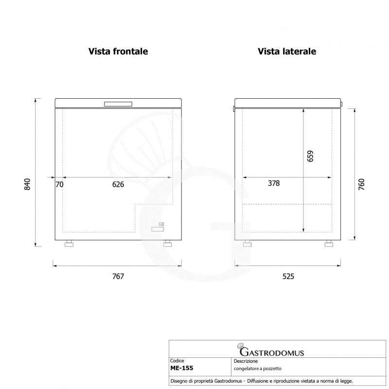 Arcón congelador 148 LT, Temperatura -18°C, Clase de eficiencia energética C