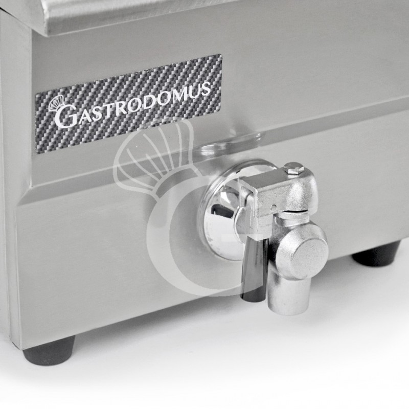 Friggitrice elettrica da banco con rubinetto 1 vasca 13 LT 4000 W Monofase