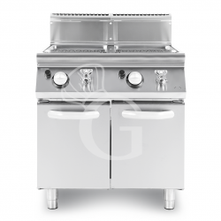 Cocedor de pasta profesional de gas 2 cubas 40 LT+40 LT L 800 mm x P 900 mm x A 870 mm