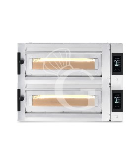 Horno Eléctrico para 6+6 pizzas de diámetro 350 mm, 2 cámaras, control touch, 17,7 kW
