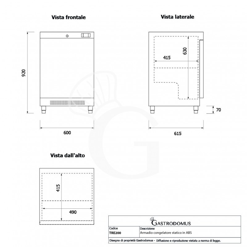 armadio congelatore statico temperatura 18c 22c e capacita 120 lt