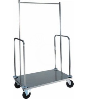Perchero de acero inoxidable - L 1000 mm x P 560 mm x A 1600 mm
