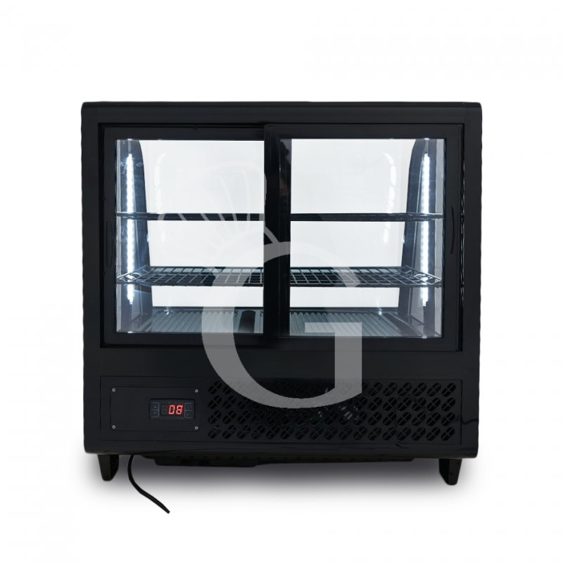 Vitrina refrigerada ventilada de sobremesa 100 LT 0°C/+12°C Luz interior LED L 682 mm x P 450 mm x A 675 mm