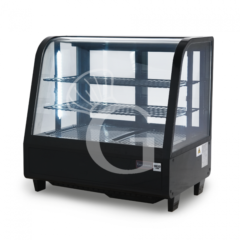 Vitrina refrigerada ventilada de sobremesa 100 LT 0°C/+12°C Luz interior LED L 682 mm x P 450 mm x A 675 mm