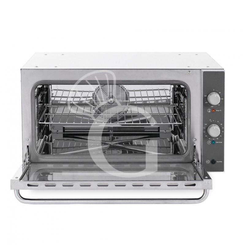 Horno eléctrico de convección para pastelería con humidificador, controles mecánicos, monofásico para 3 bandejas 600x400 mm
