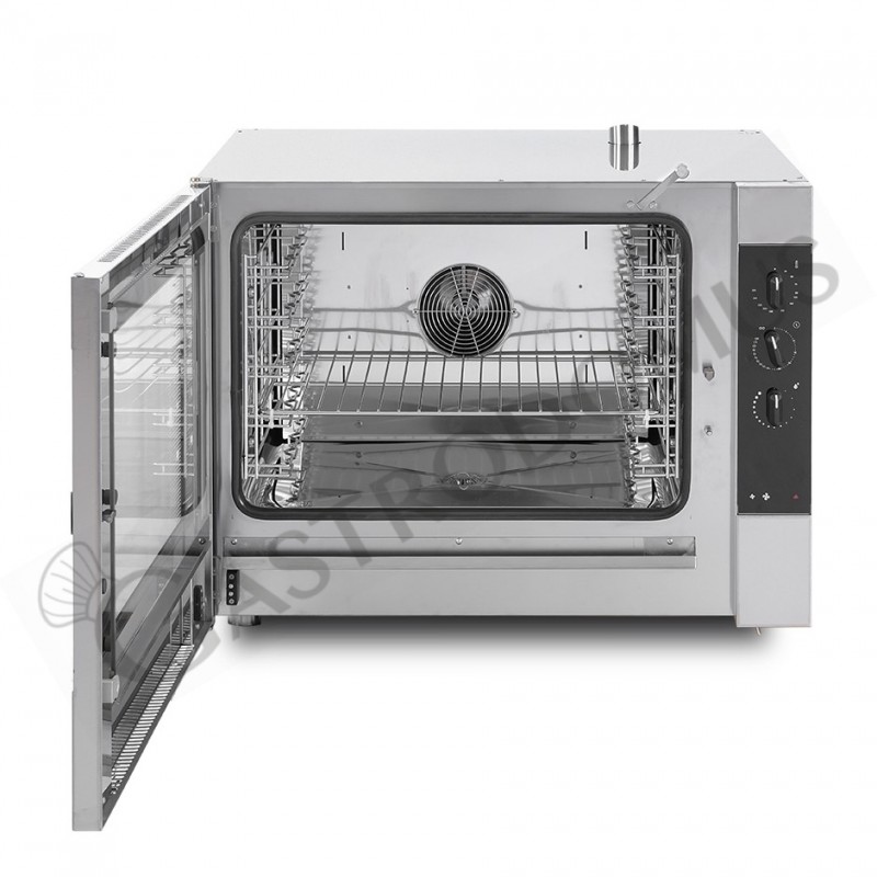 Horno eléctrico de convección, controles electromecánicos con humidificador, para 5 bandejas GN1/1 o 600x400 mm