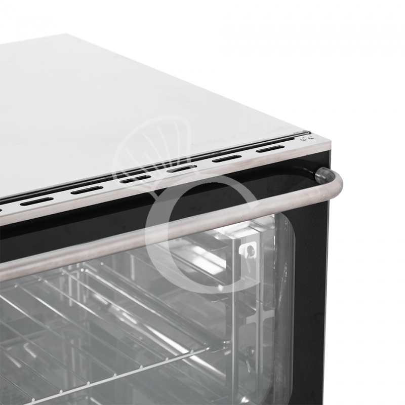 Horno eléctrico de convección para cruasanes, humidificador y grill, controles electrónicos, 4 bandejas GN 1/1 530x325 mm