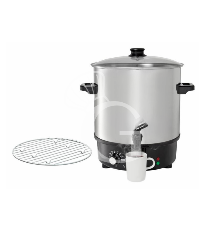 Olla para calentar vino de acero inox con capacidad 25 L