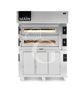 HORNO ELECTRICO CONTROL TOUCH PARA 6+6 PIZZAS DIAMETRO 350, 2 CAMARAS 24.4KW – CAMPANA CONDENSACION INOX – CAMARA FERMENTACION