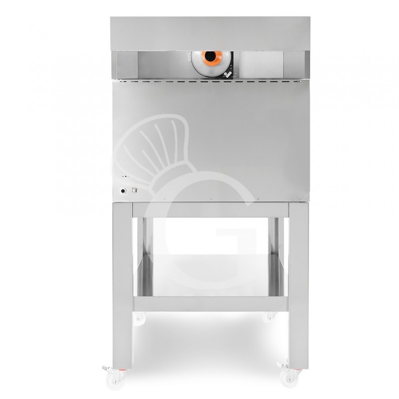 HORNO ELECTRICO CONTROL TOUCH PARA 6+6 PIZZAS DIAMETRO 350, 2 CAMARAS 24.4KW – CAMPANA CONDENSACION INOX – SOPORTE ( SIN RUEDAS)
