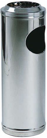 Cubo de basura cenicero de acero inoxidable diámetro 200 mm A 600 mm