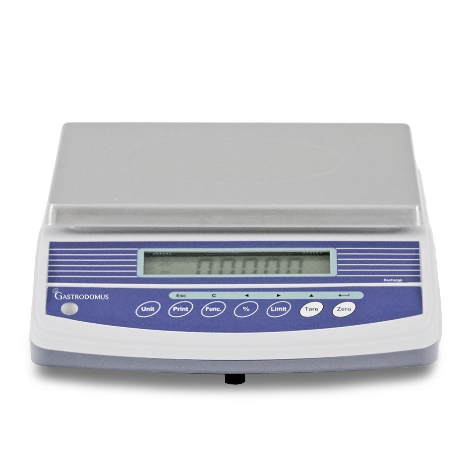 Balanza control peso - carga max 3 kg, precisión 1g - L 340 mm x P 320 mm x H 125 mm