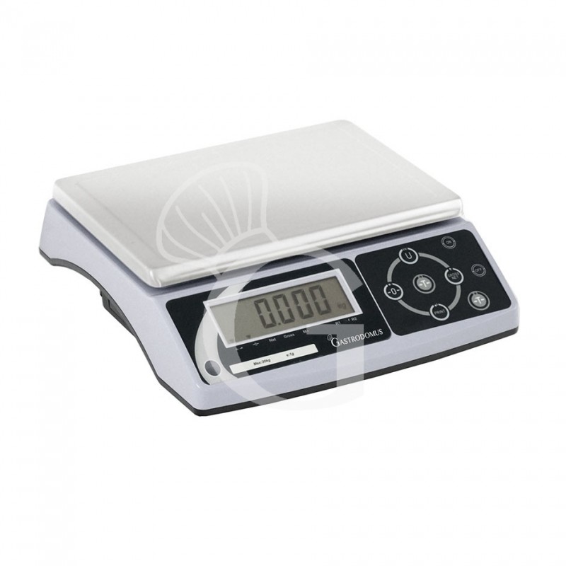 Báscula para control de peso Pantalla LCD capacidad 30 kg precisión 1 g L 325 mm x P 345 mm x A 115 mm