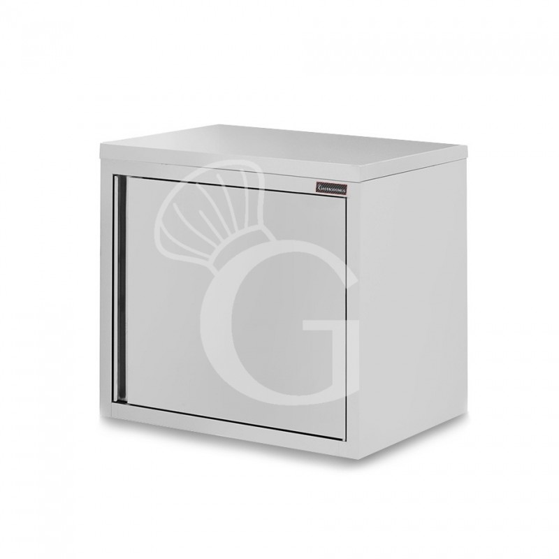 Armario de pared  de acero inoxidable con escurridor, 1 puerta batiente, 1 estante perforado, L 700 mm x P 400 mm x A 660 mm