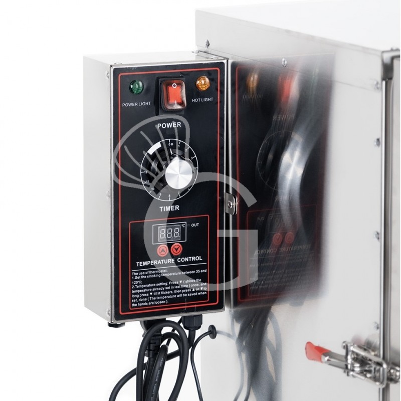 Ahumador profesional 9 estantes, L 630 x P 450 x H 1310 mm