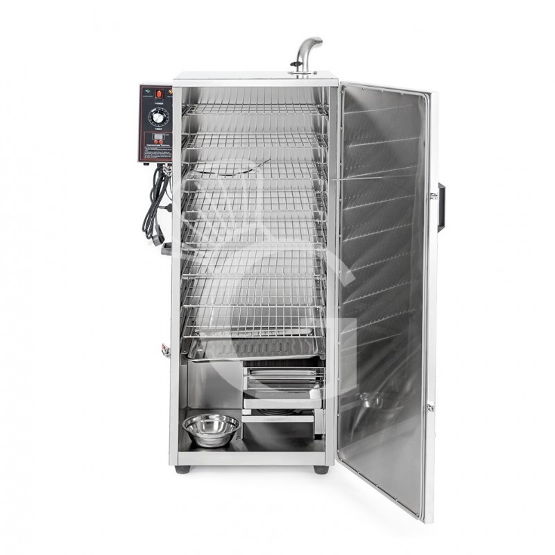 Ahumador profesional 9 estantes, L 630 x P 450 x H 1310 mm