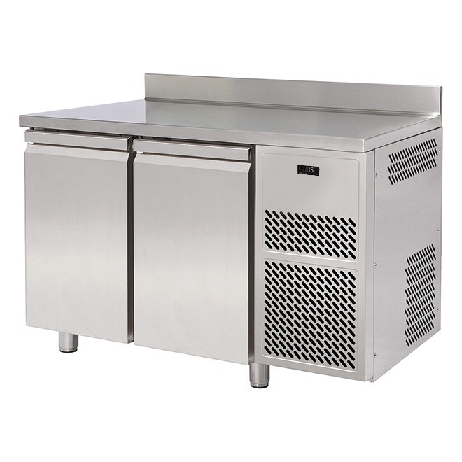 Mesa refrigerada 2 puertas con peto trasero Prof. 800 mm -22°C / -18°C con motor remoto