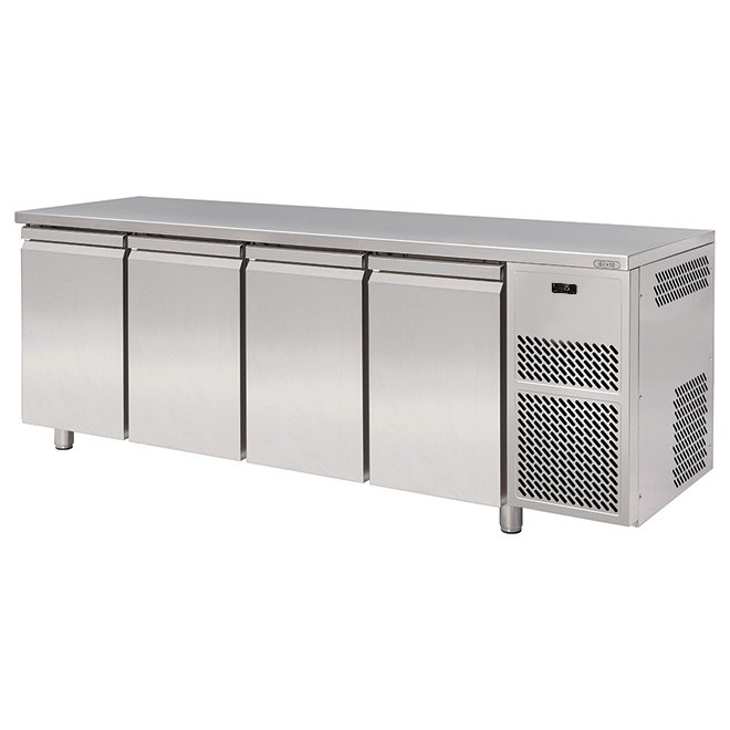 Mesa refrigerada 4 puertas Prof. 800 mm 0°C / +10°C con motor remoto