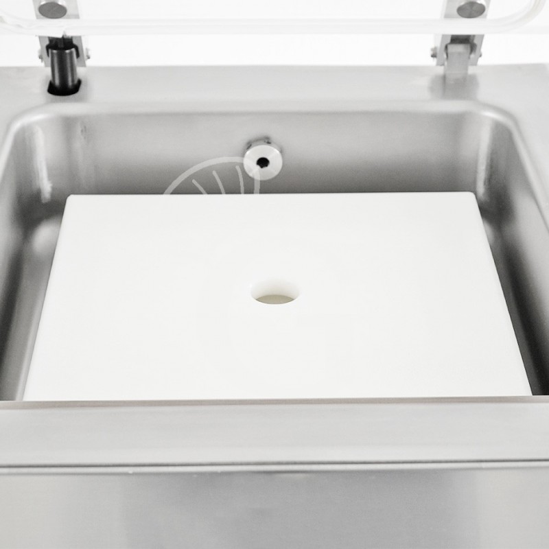 Envasadora de campana al vacío con barra de sellado L 520 mm de acero inoxidable ideal para envasar líquidos