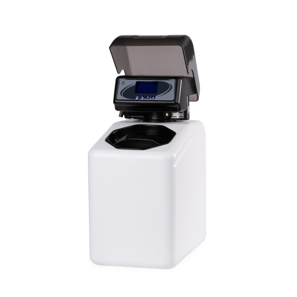 Ablandador automático con botella de fibra de vidrio con pantalla - 12 litros