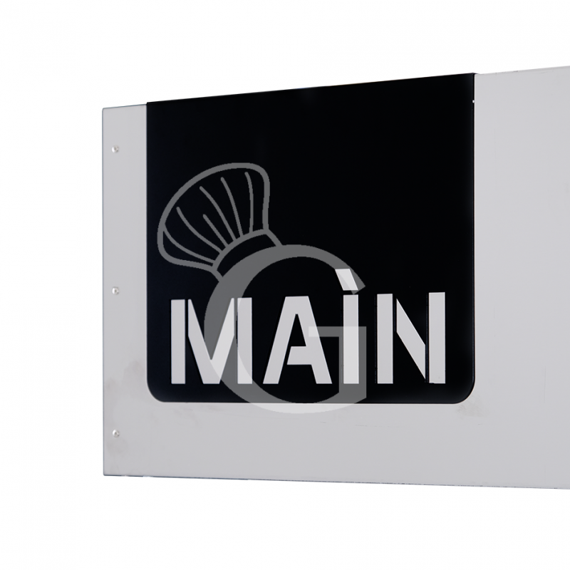 Campana de condensación en acero inoxidable, dimensiones L 1385 mm x P 1085 mm x H 310 mm