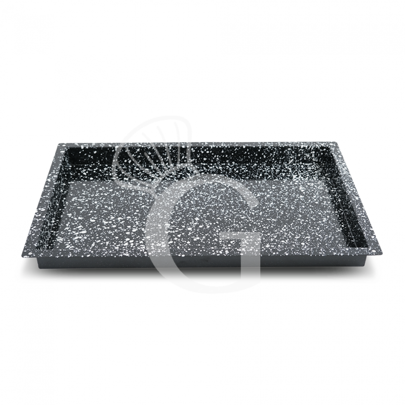 Bandeja rectangular de acero inoxidable esmaltado GN1/1 L 530 mm X P 325 mm X A 65 mm