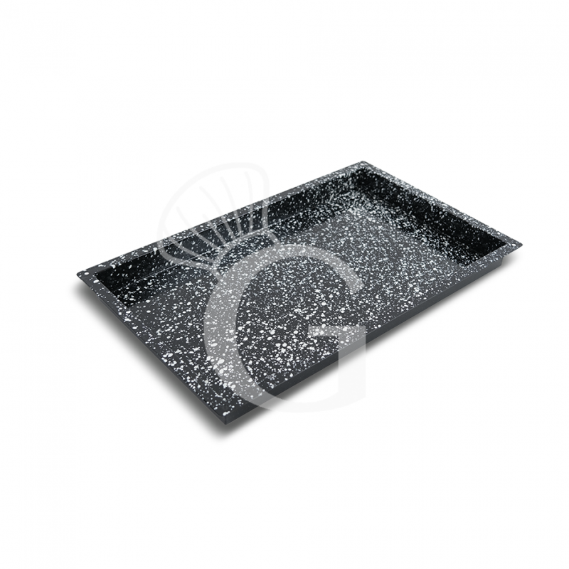 Bandeja rectangular de acero inoxidable esmaltado GN1/1 L 530 mm X P 325 mm X A 65 mm