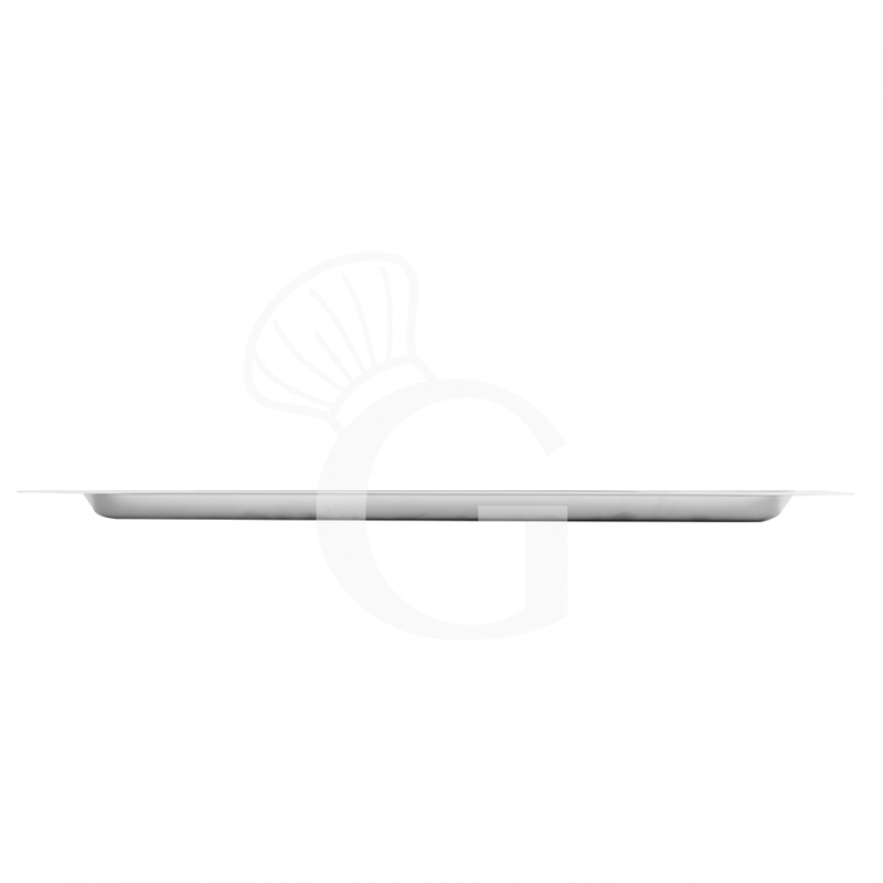 Bandeja rectangular de acero inox GN 1/1 L 530 mm x P 325 mm x H 20 mm.