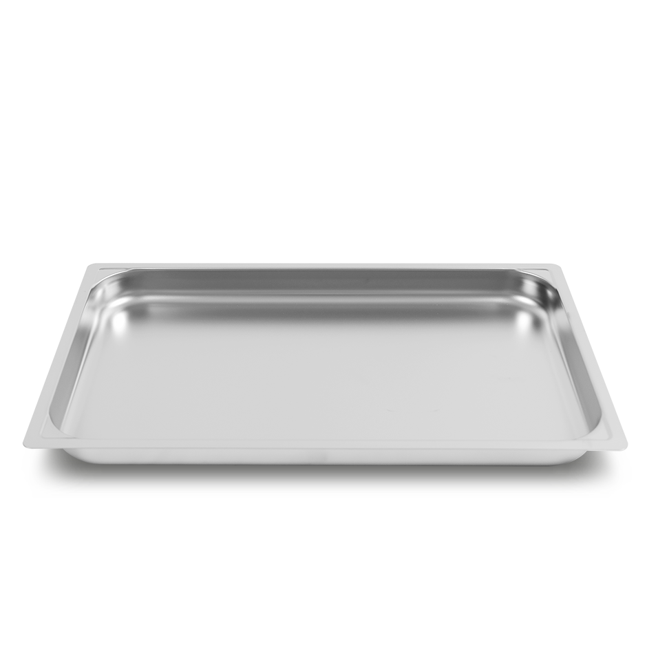 Bandeja rectangular de acero inoxidable GN1/1 L 530 mm x P 325 mm x H 40 mm