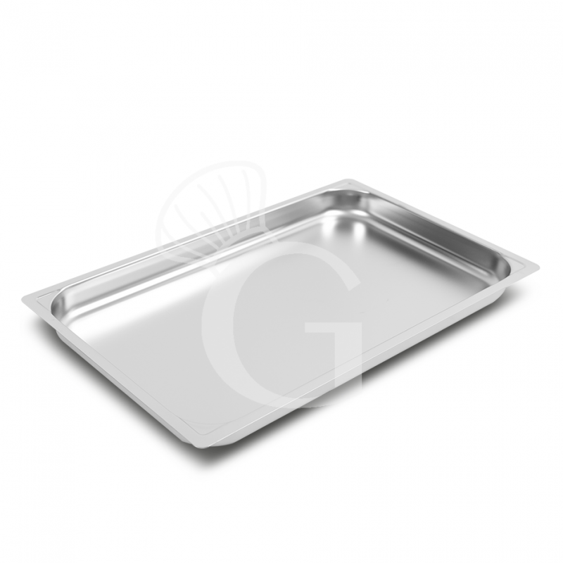 bandeja rectangular de acero inoxidable gn11 l 530 mm x p 325 mm x h 40 mm