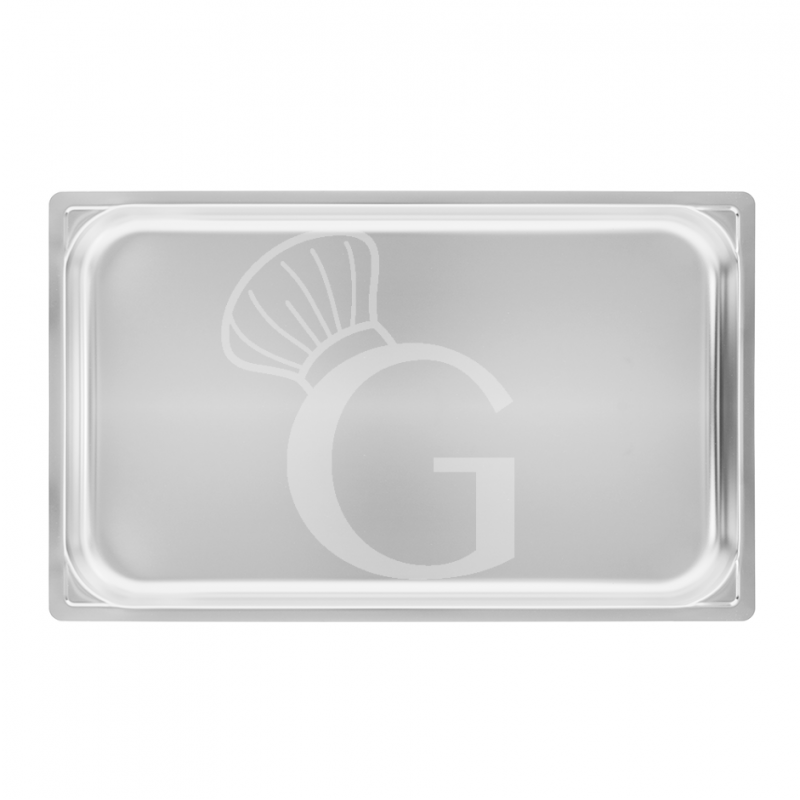 bandeja rectangular de acero inoxidable gn11 l 530 mm x p 325 mm x h 40 mm
