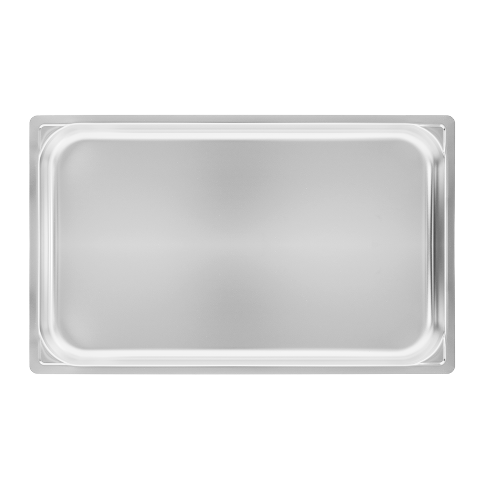 Bandeja rectangular de acero inoxidable GN1/1 L 530 mm x P 325 mm x H 40 mm