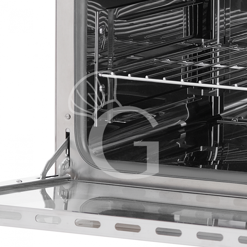 Horno eléctrico de convección para pastelería con humidificador, controles mecánicos, monofásico para 3 bandejas 600x400 mm