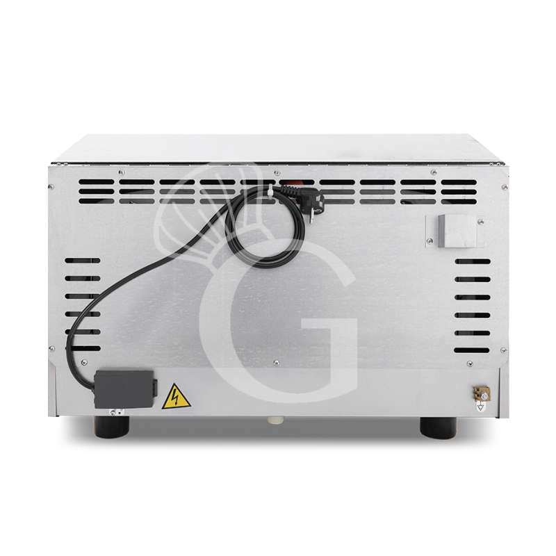 Horno eléctrico de convección para pastelería con humidificador, controles mecánicos, monofásico para 3 bandejas 600x400 mm