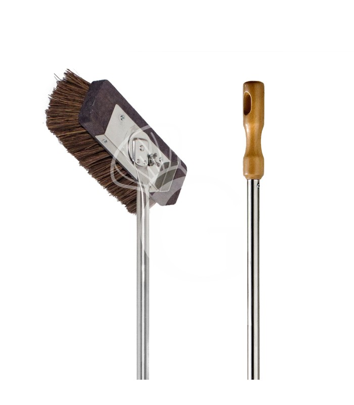 Cepillo giratorio para horno 220×90×1700 mm con rascador