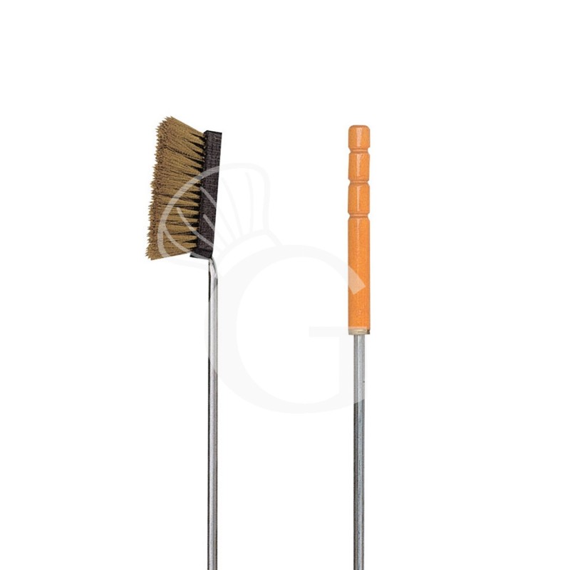 Cepillo para horno de leña de latón con dimensiones 55 x 80 x 1050 h mm