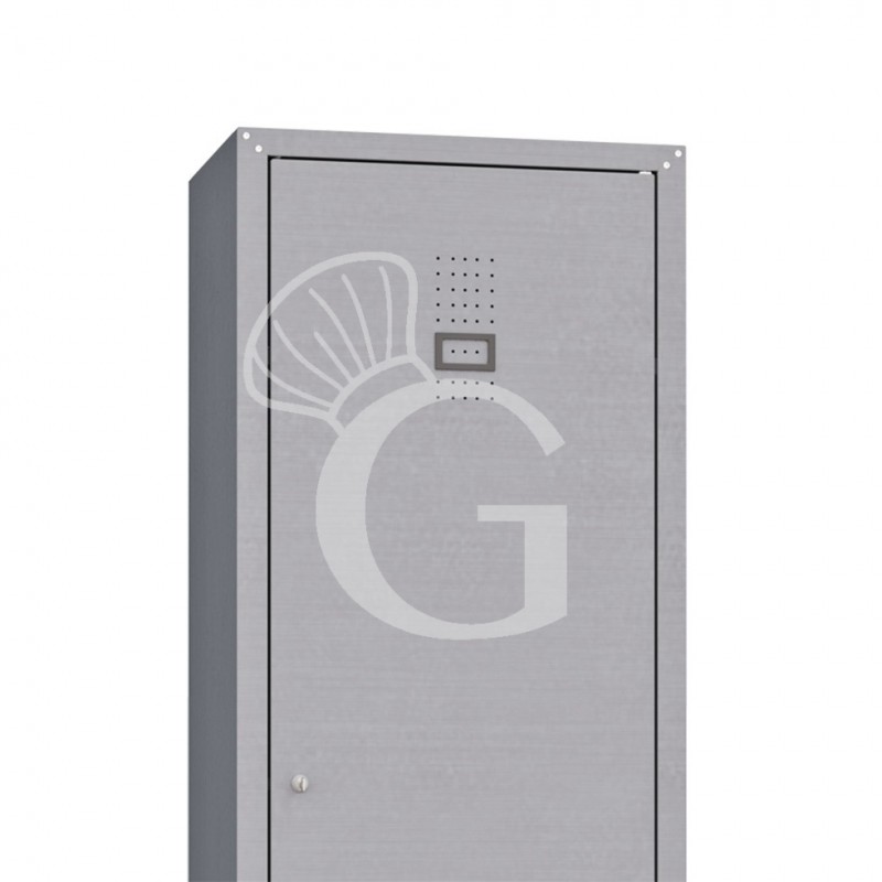 Armario multiusos desmontado, 600x400x1800 mm Color gris plata