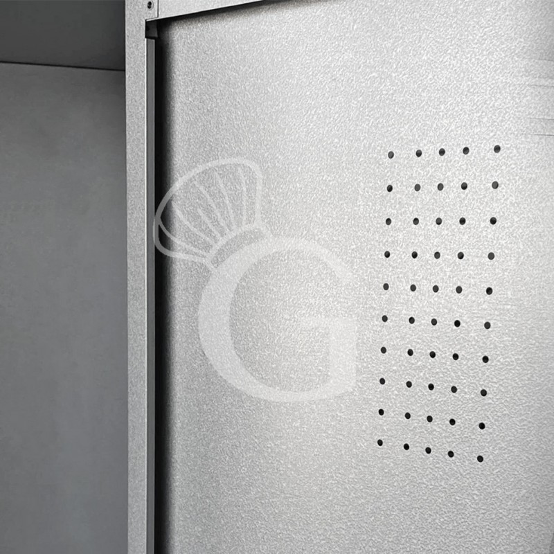 Armario multiusos desmontado, 600x400x1800 mm Color gris plata